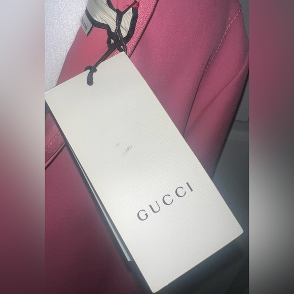 Gucci Apricot Wool Silk Cady Button Detail Short Dress - Picture 6 of 7